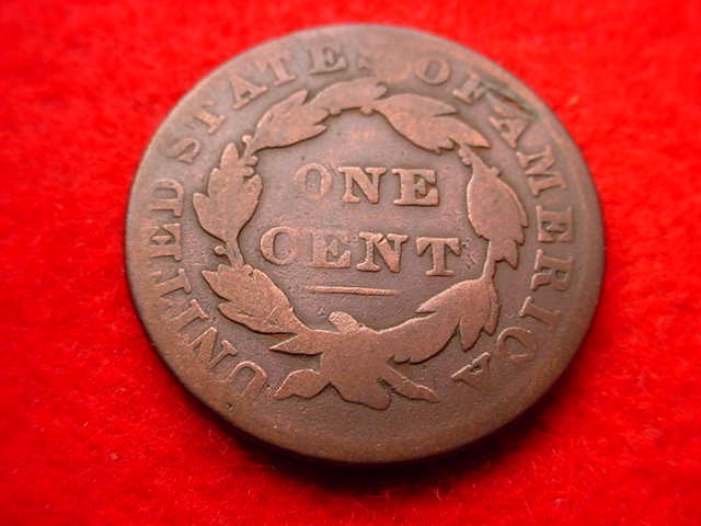 1829 CORONET HEAD LARGE CENT NICE COPPER CENT! #T-166