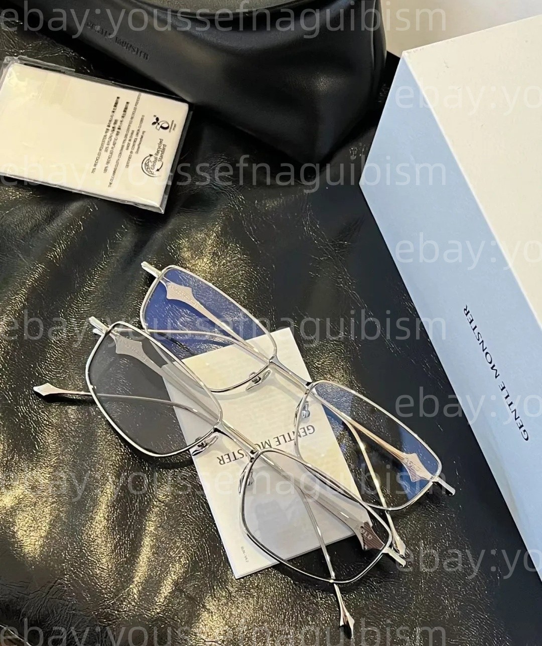 2025 GentleMonster Sunglasses BOLD - Saga 02 Silver Frame Clear Lenses