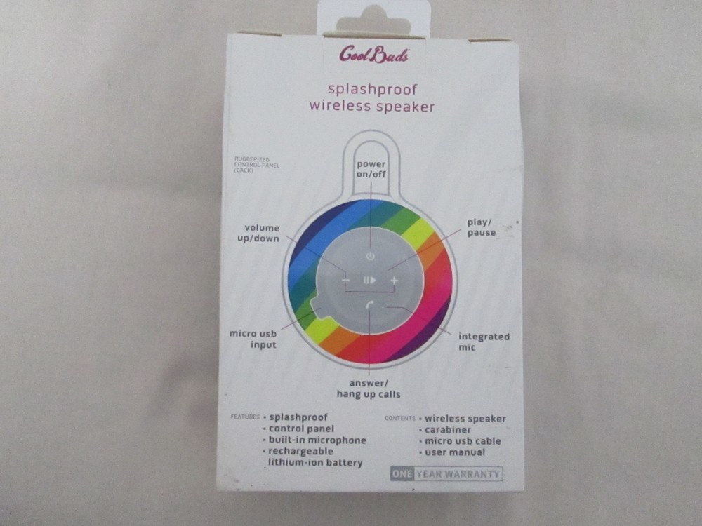 Cool Buds Wireless earbuds w/charging case & splashproof speaker