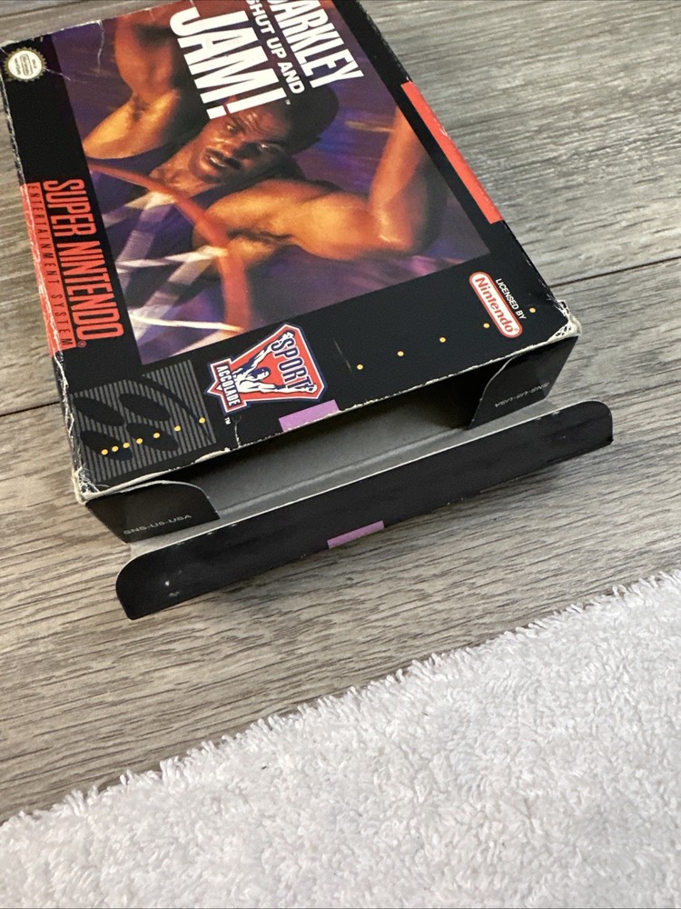 Barkley Shut Up and Jam! (Super Nintendo | SNES) Authentic BOX ONLY