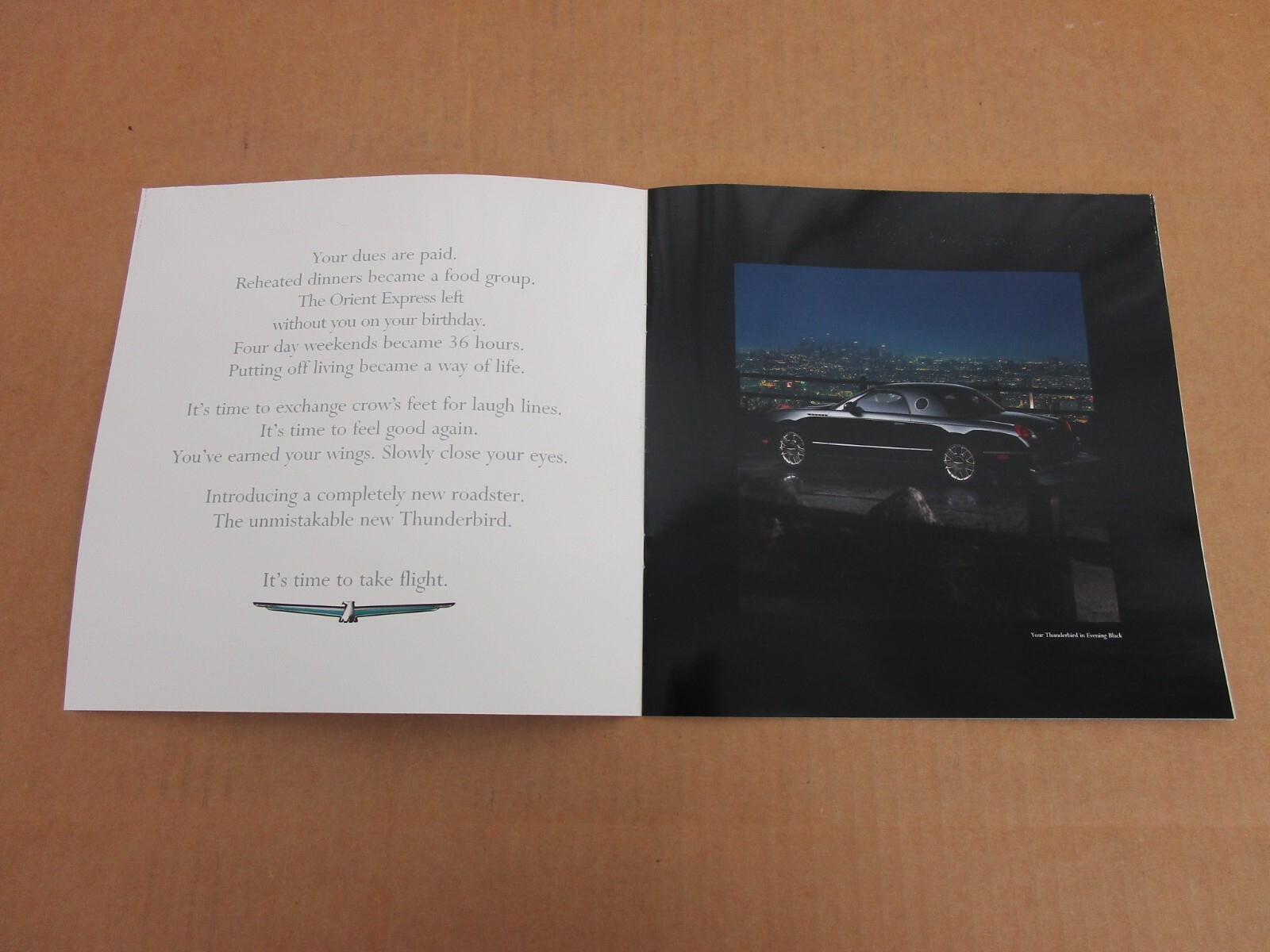 2002 Ford Thunderbird sales brochure 16 page literature ORIGINAL