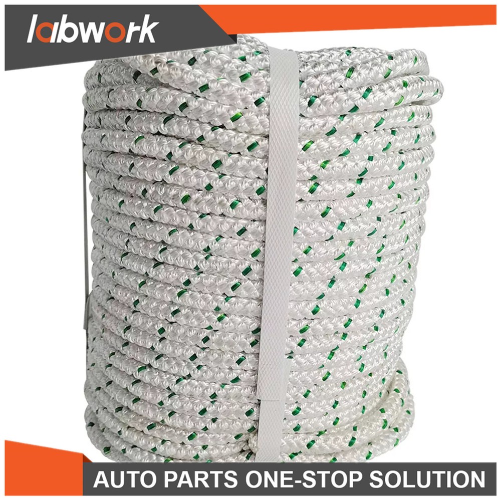 Labwork Duty 3/8" x 100' Double Braid Polyester Rope 4800 Lbs Breaking Strength