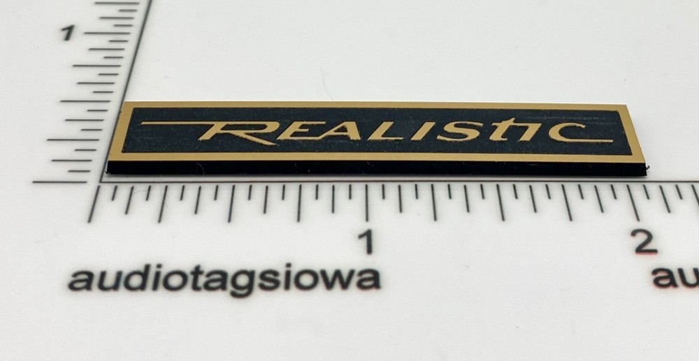 Realistic Turntable Base Badge Logo For Plinth Incised 3D Gold Custom