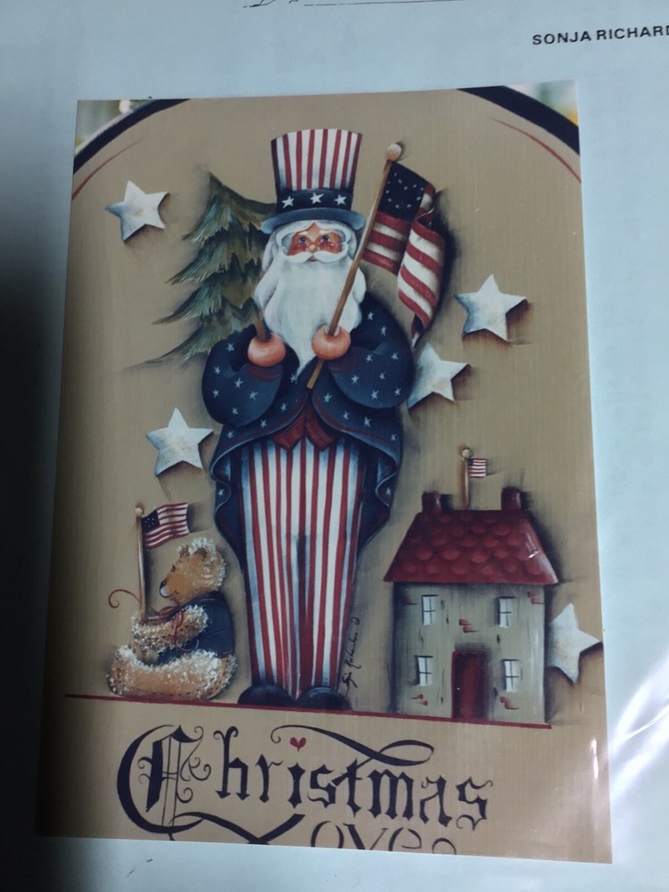 Patriotic Santa Tole painting Pattern
