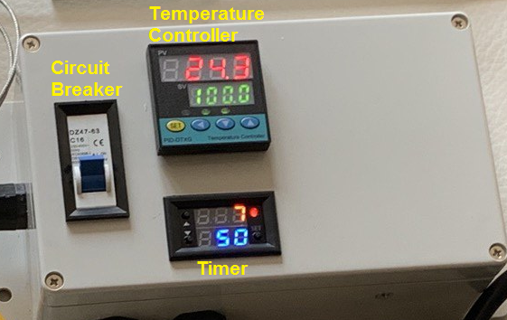 Plug & Play PID Temperature Controller + Timer Control Panel Box & 6" Tip Probe