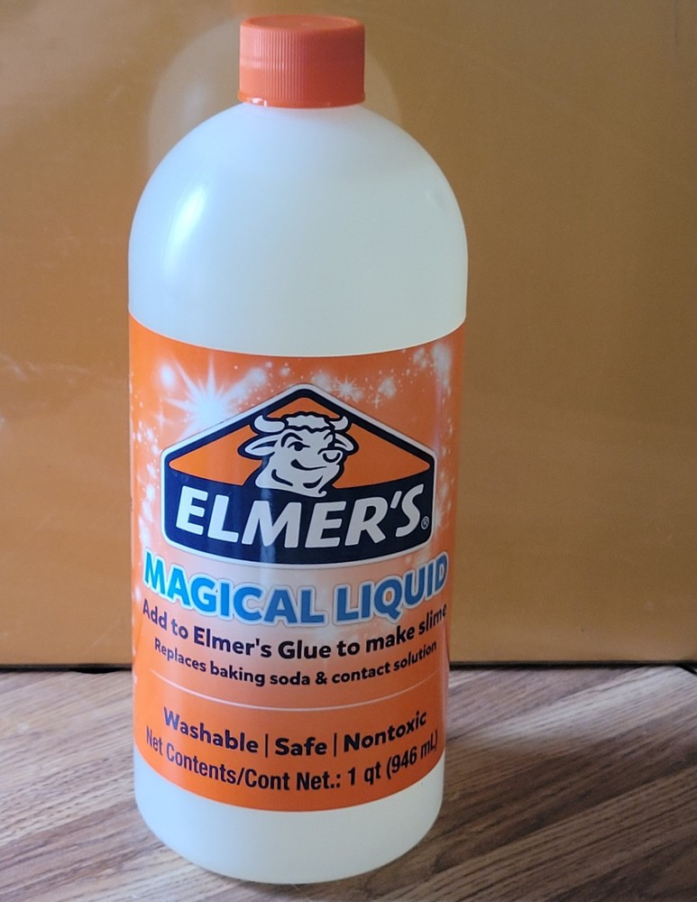 Elmer's Glue Magical Liquid Activator Solution 1 Quart Slime Activator Clear