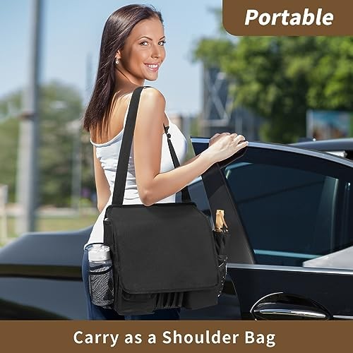 Car Front Seat Organizer for Paperwork File Laptop Mobile Office, Multi
