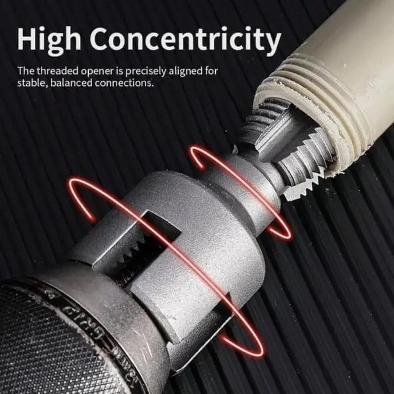 2pcs Integrated Internal & External Pipe Threading-Tool,PVC Pipe Threader Kit