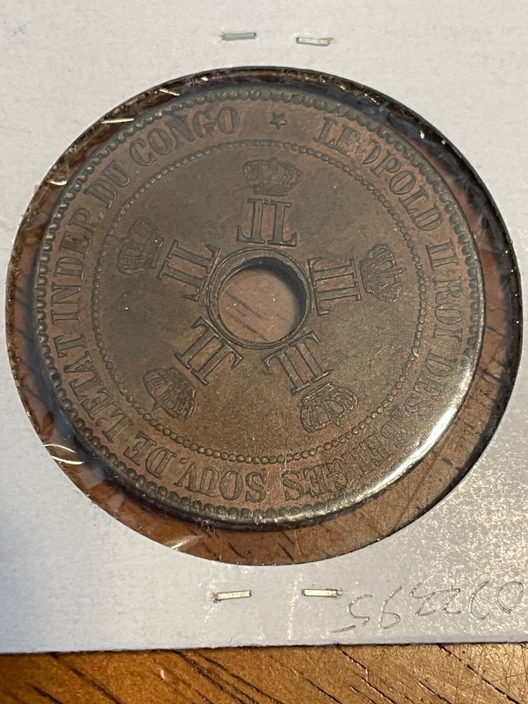 Belgian Congo 1888 10 Centimes NOT Certified