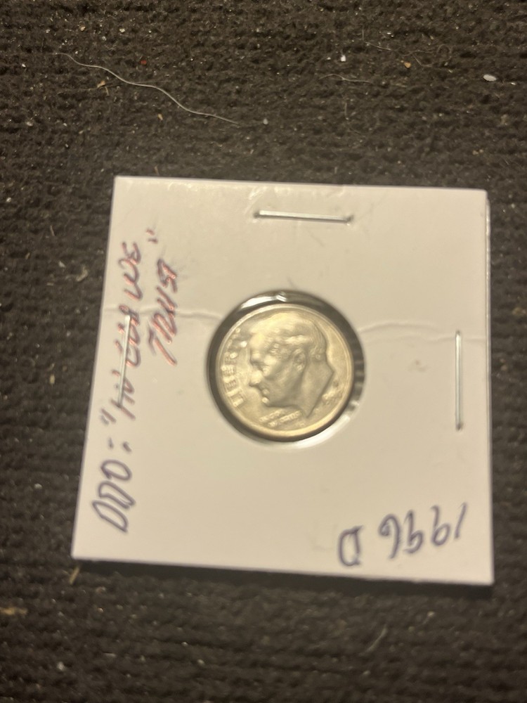 1996-D Roosevelt Dime Double Die Errors