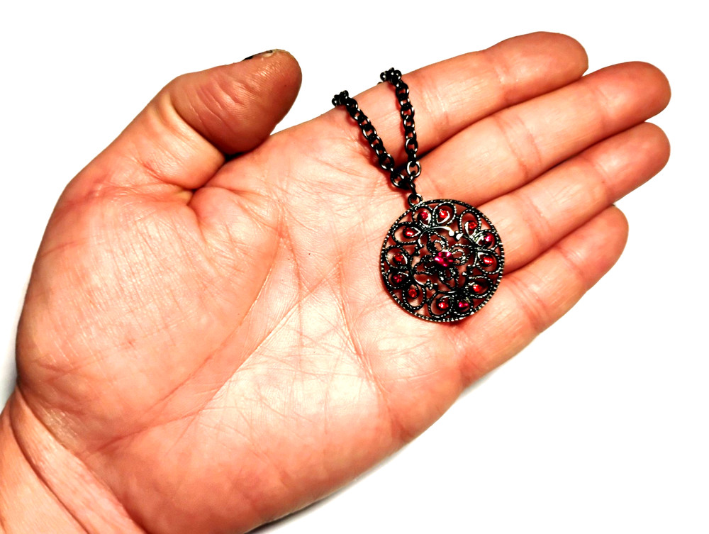 Haunted Witch Necklace, The Fire Ghost Witch!