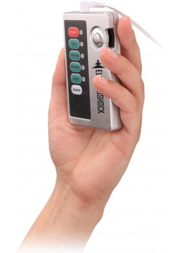 SHOTS-ELECTROSHOCK E-Stimulation Butt Plug With Controller Power Box