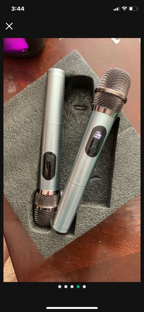 Ventan B69S Portable Bluetooth Karaoke System w/Wireless Mics & LED Speaker 80DB