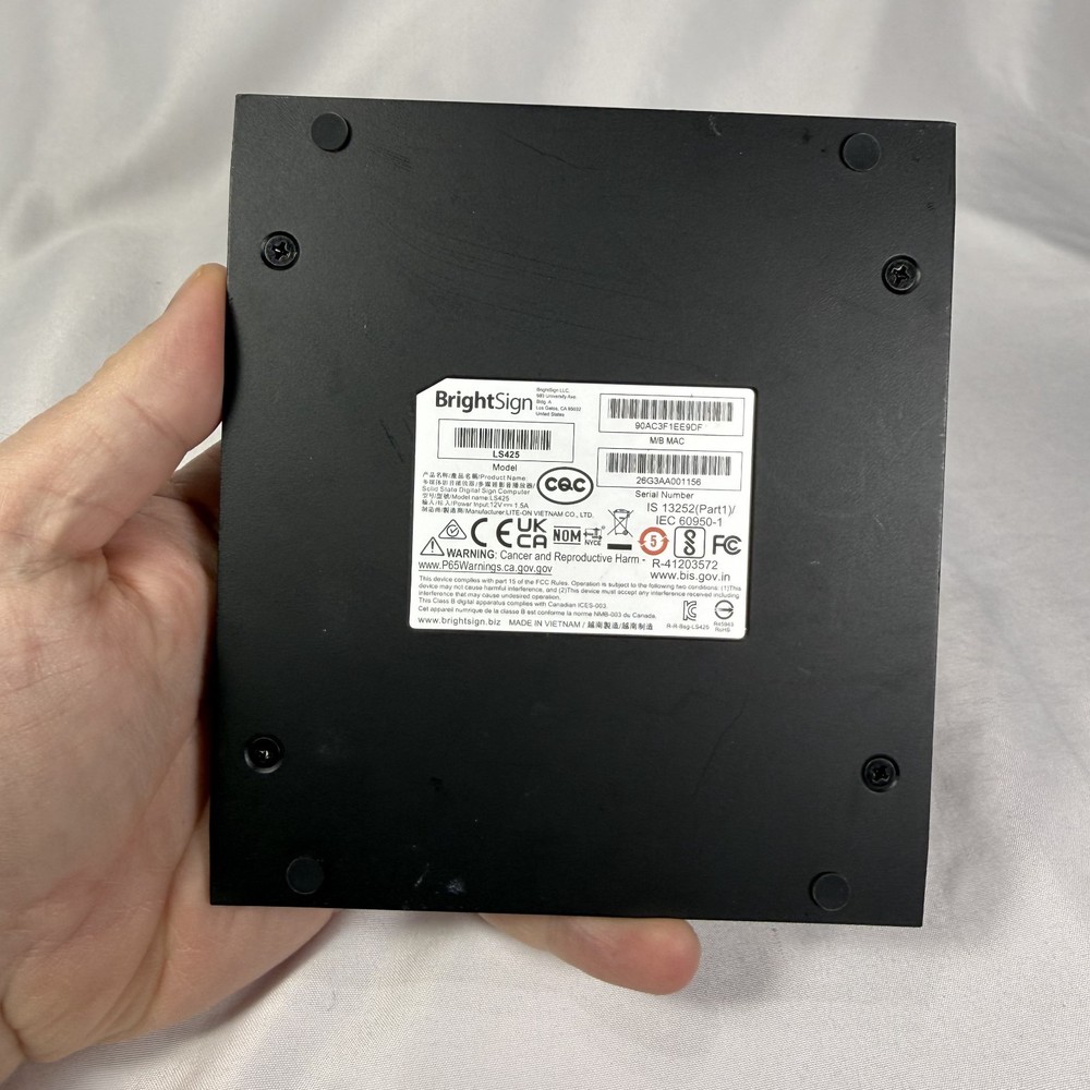 BrightSign LS5 Model LS425 Player/ UNIT ONLY - UNTESTED - *READ*