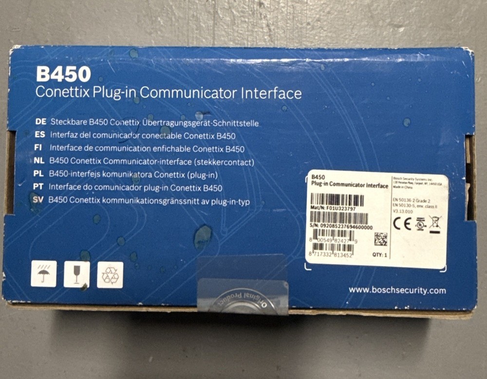 Bosch B450 Conettix Plug-in Communicator Interface NEW SEALED IN BOX