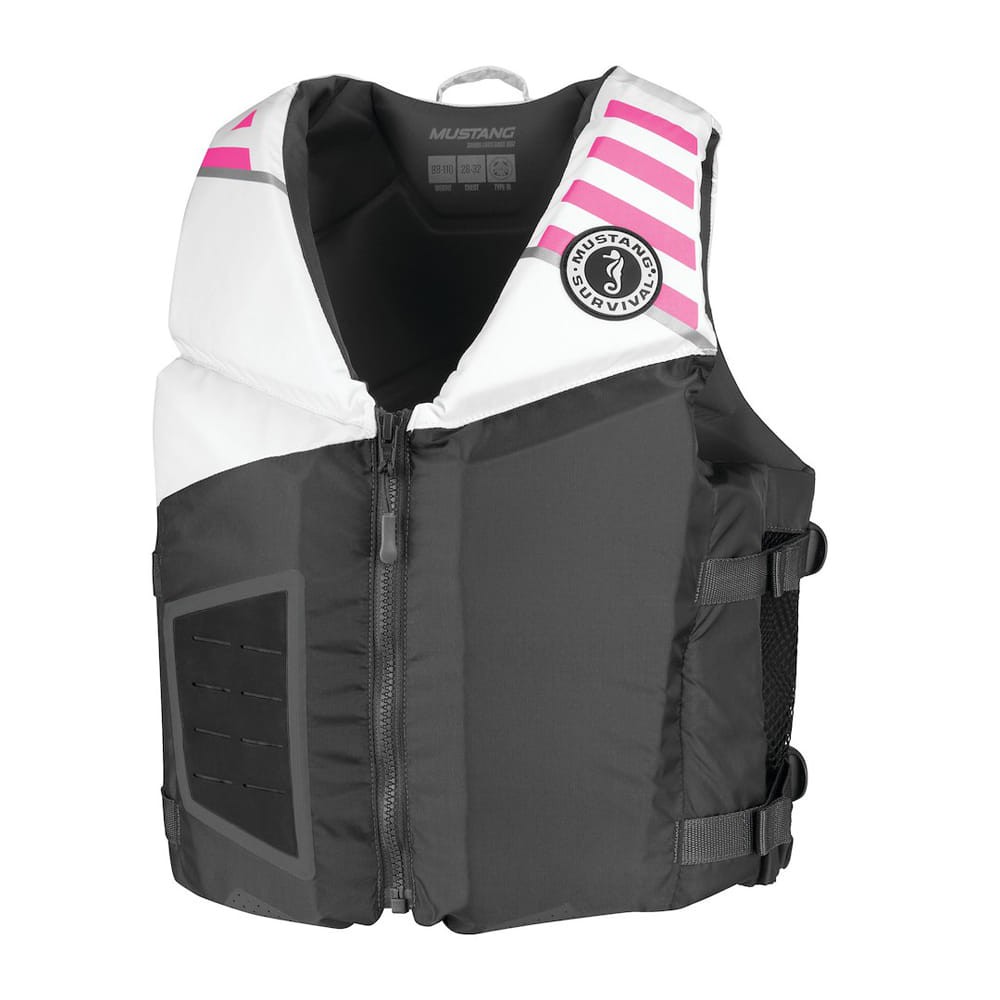 Single Adult Gray/White/Pink Foam Personal Floatation Device