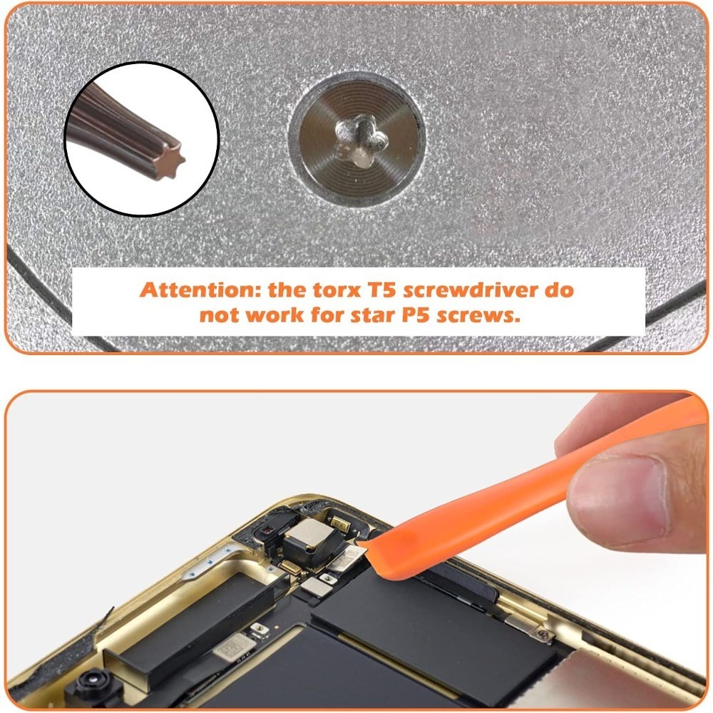 Precision T5 Torx Security Screwdriver & Spudger Tool Kit for Electronics Repair