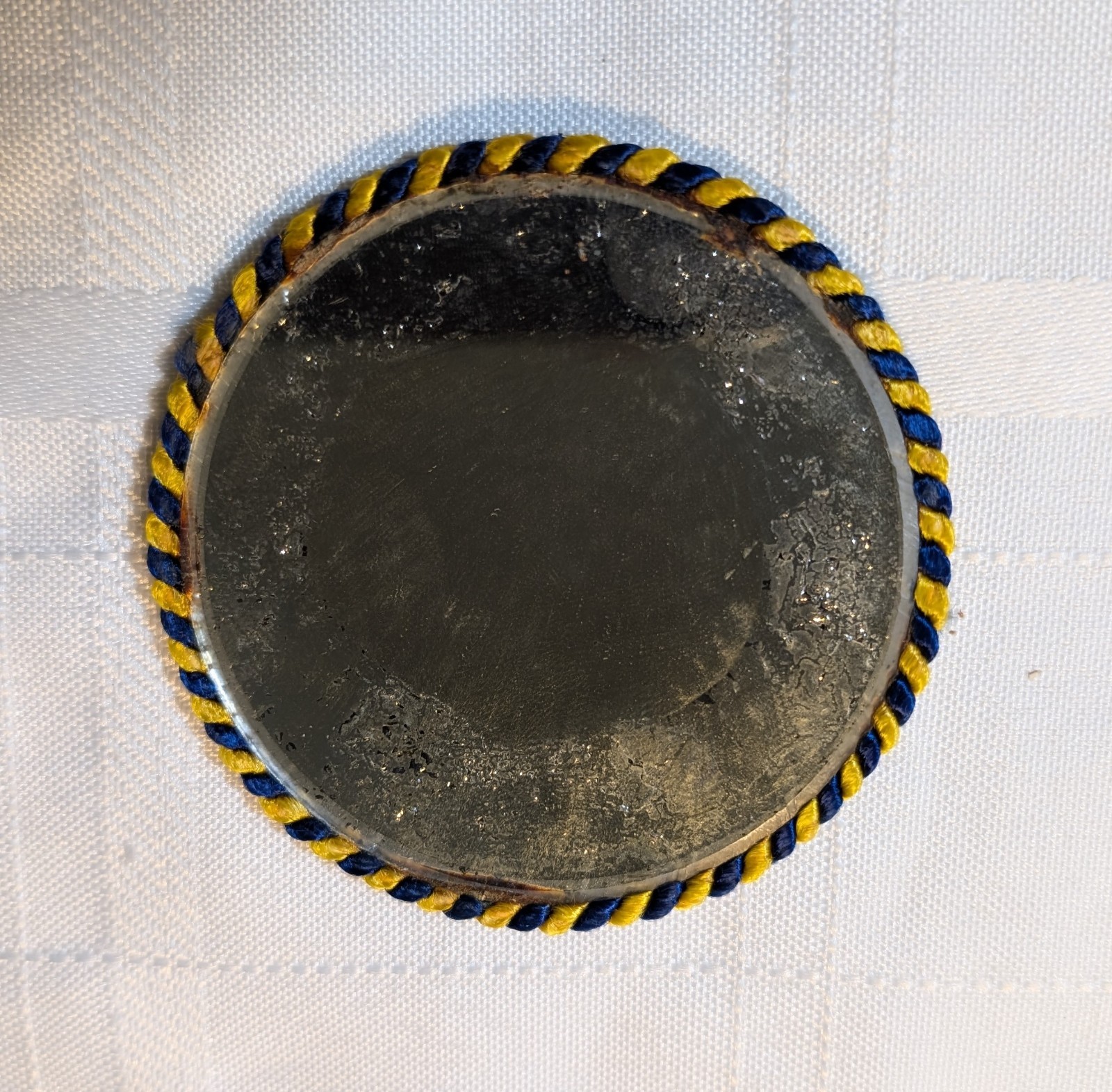 Original 1940s WWII US Army Air Force Sweetheart Purse or Pocket Mirror w/Patch