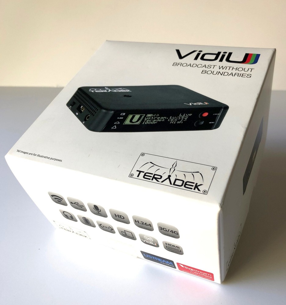 Teradek VidiU Pro Streaming Device H.264 Encoder Excellent Condition