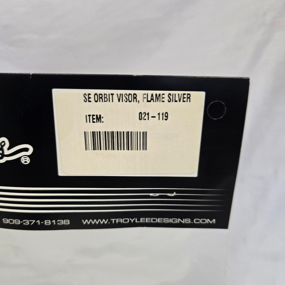 Troy Lee Designs SE Orbit Helmet Replacement Visor Flame Silver