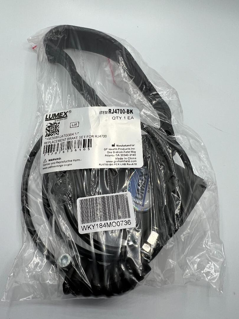 REPLACEMENT BRAKE ASEEMBLY FOR LUMEX RJ4700 ROLLATOR  #RJ4700-BK