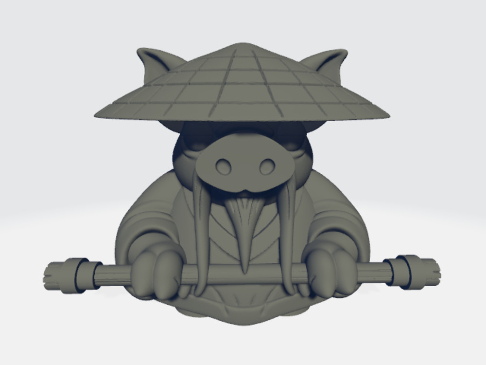 Chibi Tykes - Monk Pig