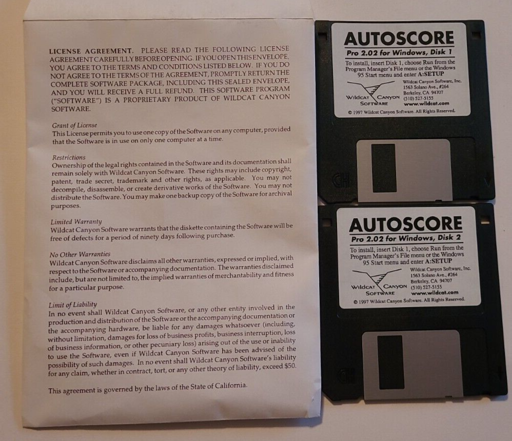 Music Composer with Microphone-Autoscore Software Pro Version Windows 95 Vintage