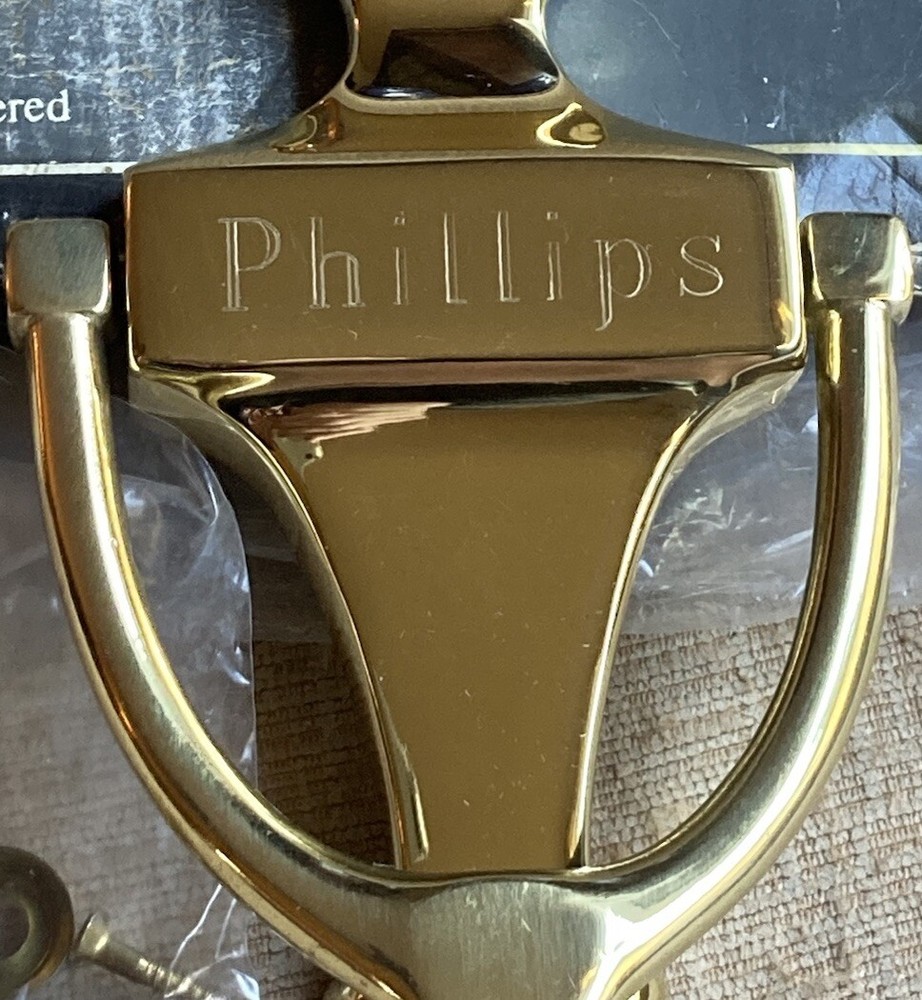 Things Remembered Solid Brass Hand Crafted Door Knocker “Phillips” Made In Spain