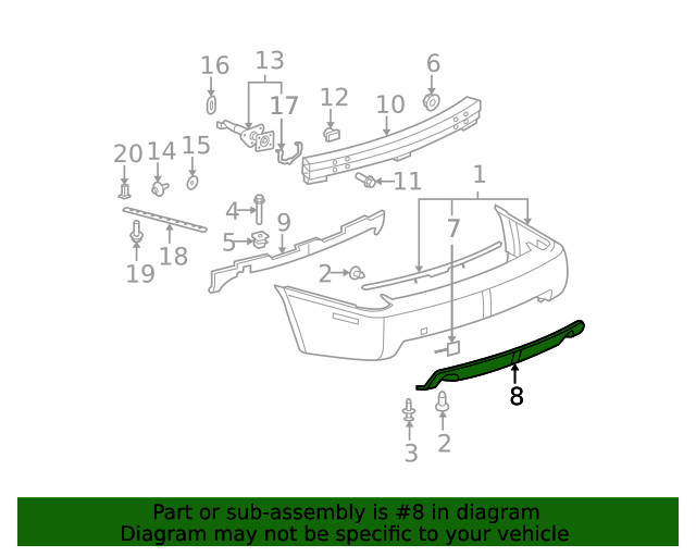 Genuine GM Insert Panel 15891223