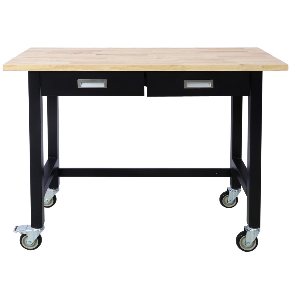 Work Table-Heavy Duty Rolling Workbench w/Storage Drawer,Garage/Office Multi-Use