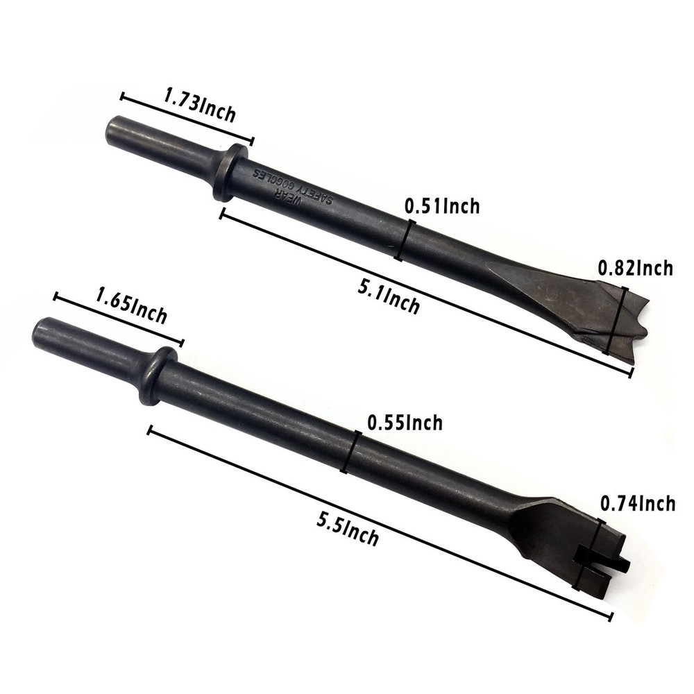 9 Piece Pneumatic Chisel Air Hammer Punch Chipping Bits Set
