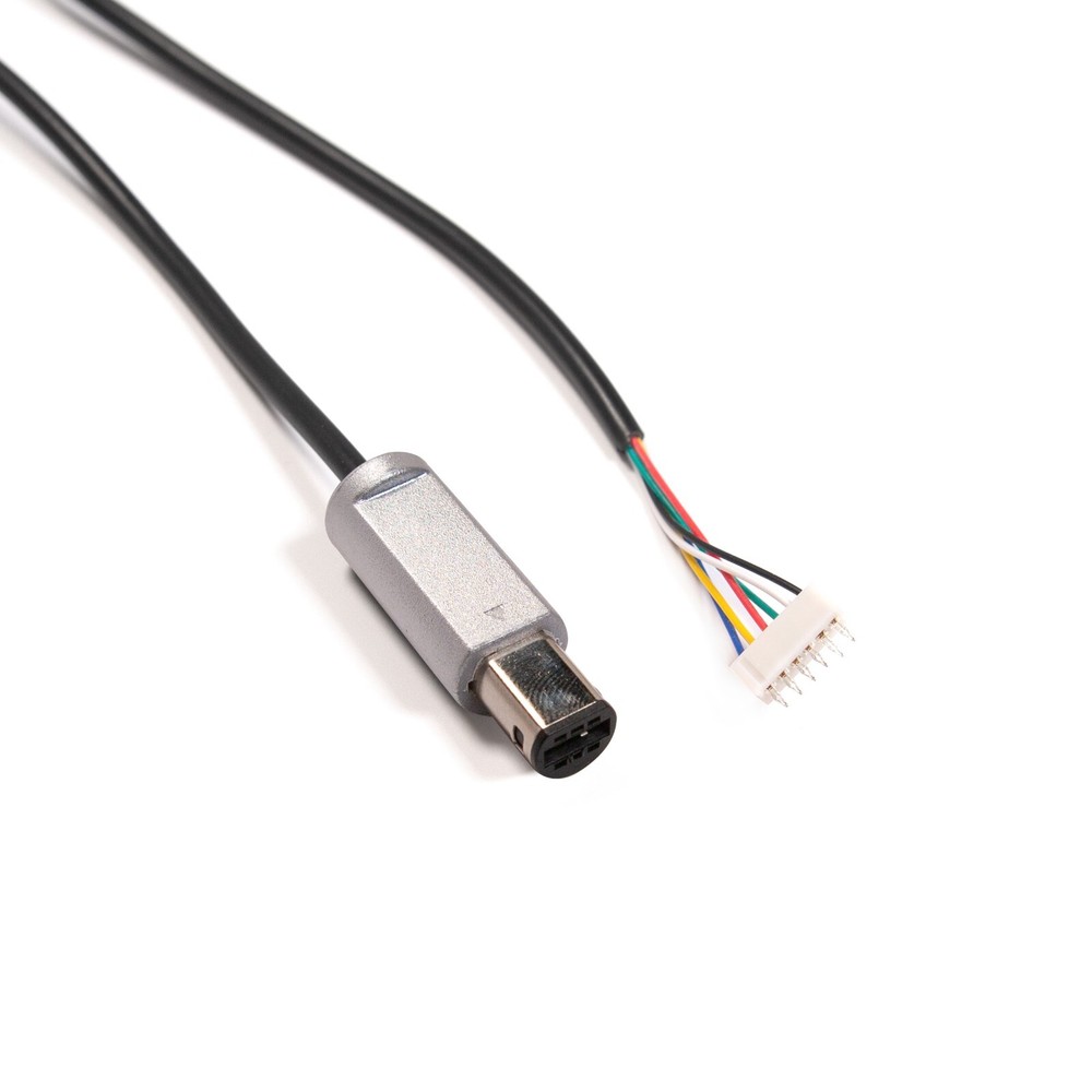 Replacement NGC GameCube Controller Repair Cable Cord with Header Pins - Silver