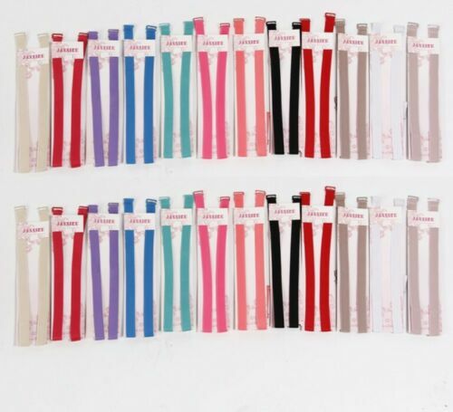 BRA STRAPS - PLAIN - ADJUSTABLE - 1.2CM - 1.5CM WIDTH - VARIOUS COLOURS