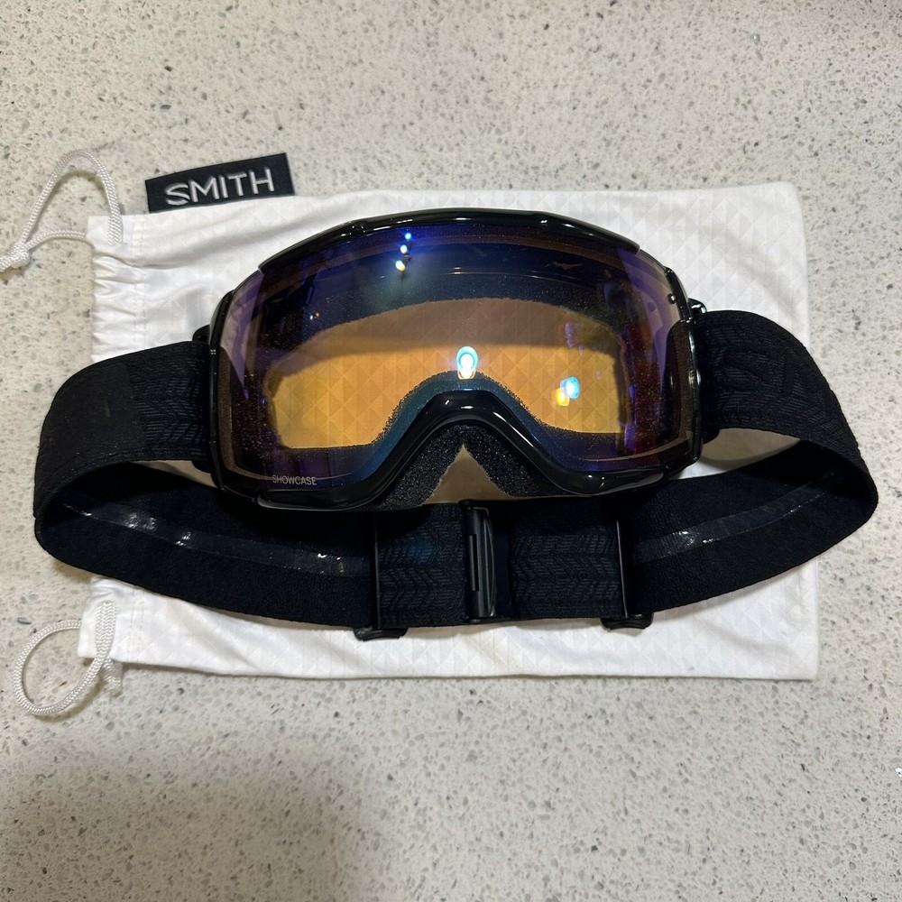 Smith Womens Snow Goggles Black Blue Sensor Mirror