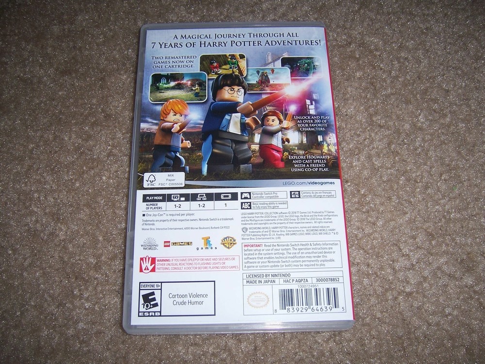 Authentic Replacement Case ONLY - Harry Potter Collection Nintendo Switch Box