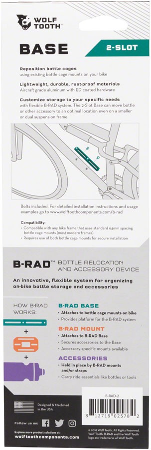 B-RAD Base - Wolf Tooth B-RAD 2 Base Mount - Other Rack