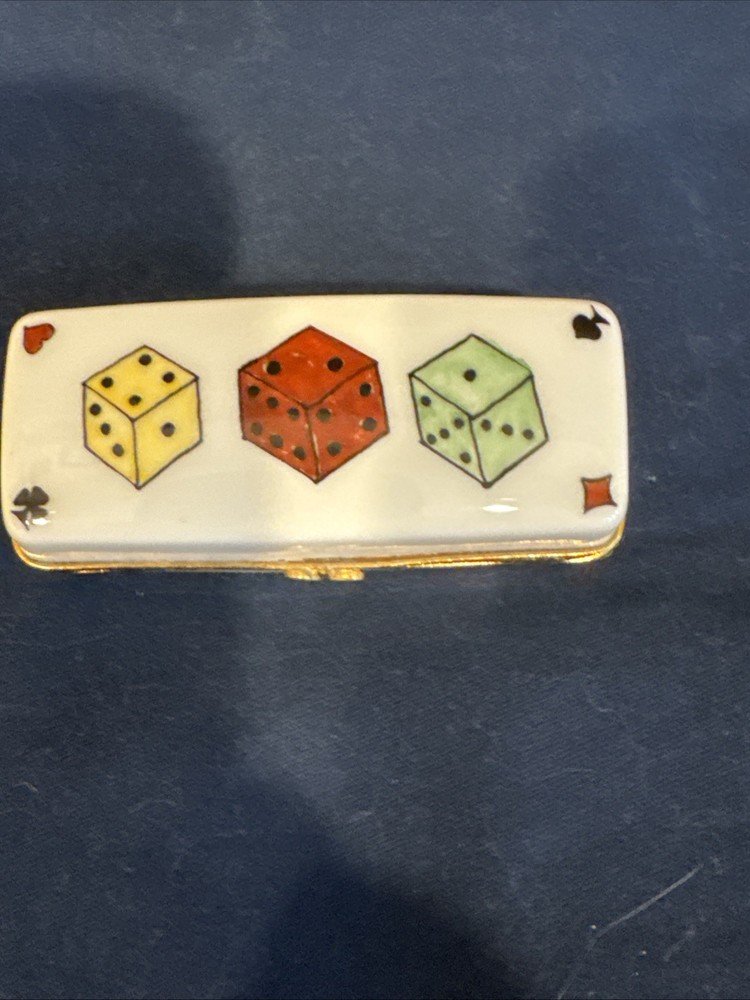 Limoges France Dice Box