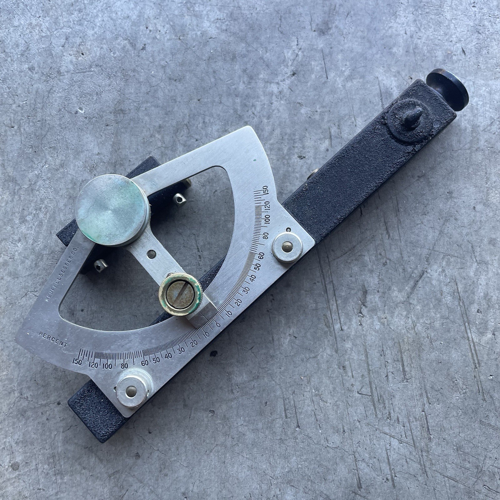 Vintage Keuffel & Esser (K&E) Abney Level Clinometer –With Original Leather Case