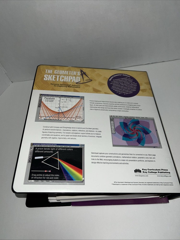 NOS Geometer's Sketchpad Version 4 Cd-Rom, Walkthrough Guide No CDs