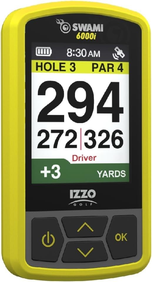 Waterproof Golf GPS with Preloaded Global Course Maps and Quick Start Guide