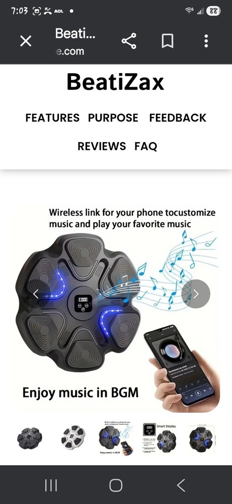 Interactive LED BeatiZax Music Boxing Machine