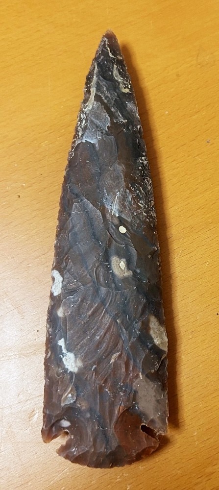 VERY NICE 7" Flint Spearhead Arrowhead