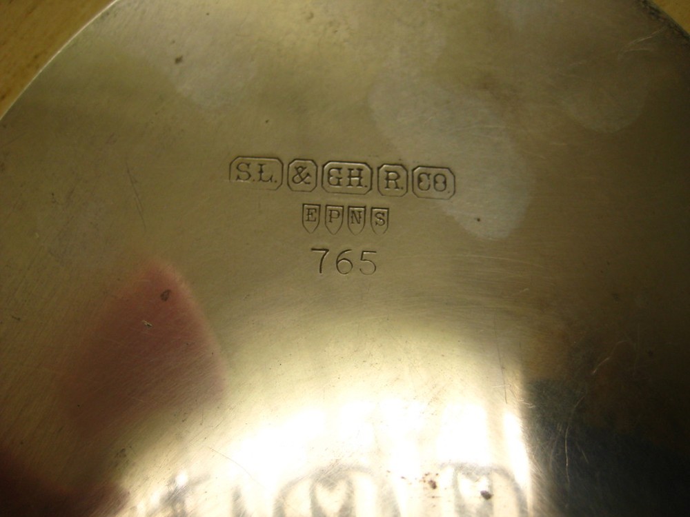 Vintage Silver Plate Dish/Plate/Tray Signed