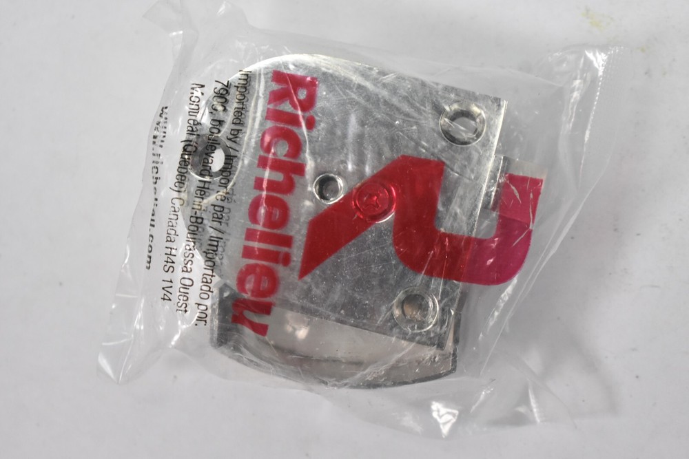 Richelieu Long Concealed Button Gate Latch w Dummy Knob Polished Chrome