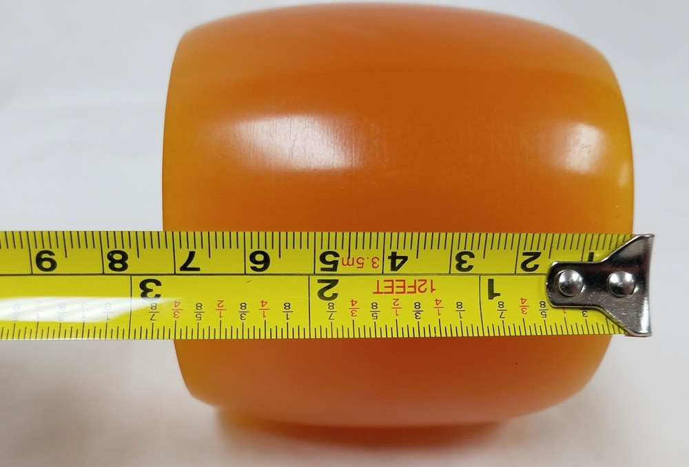 Large Antique Bakelite Cuff Bracelet ORANGE