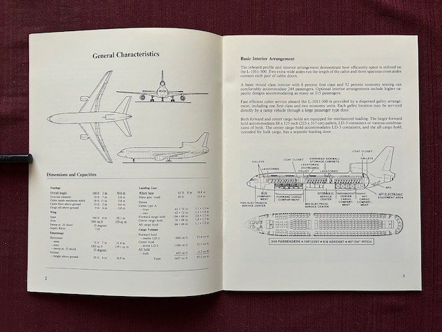 Lockheed L-1011-500 Technical Profile 1980 Brochure