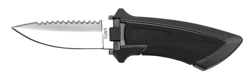 TUSA Mini BCD Sharp Knife 2-7/8 Inch Blade Black