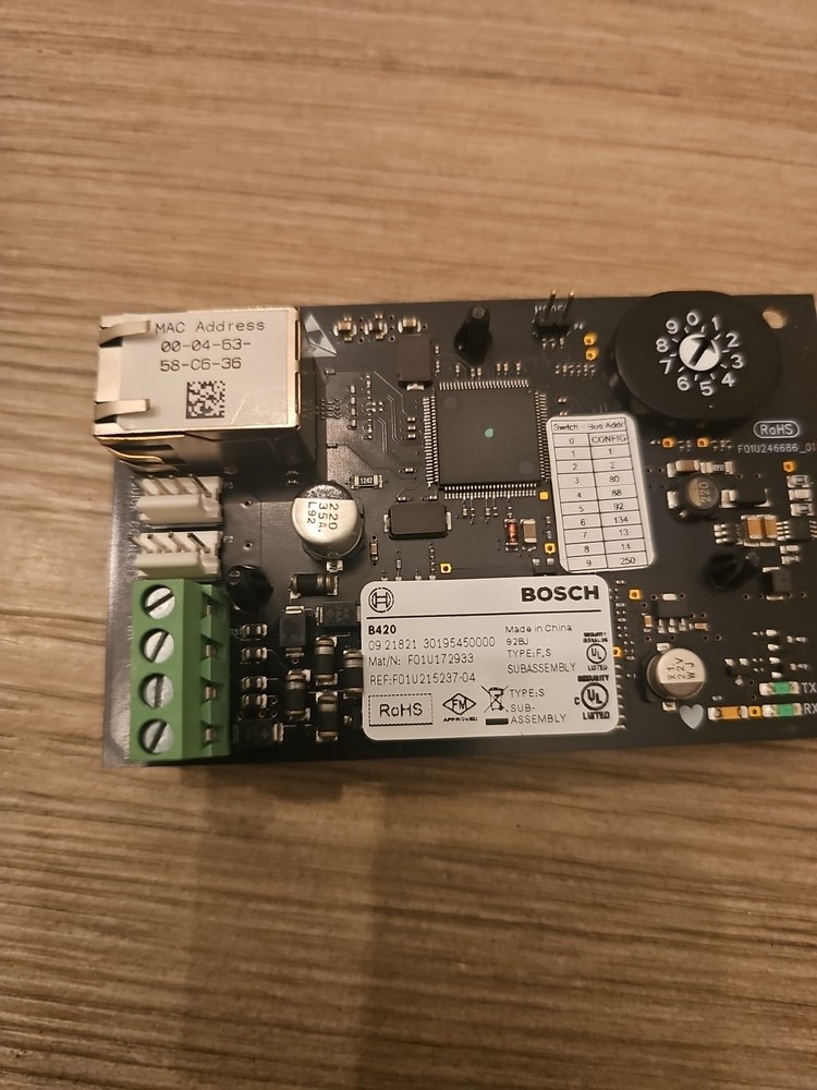 Bosch B420 Network Ethernet Communication Module - Used