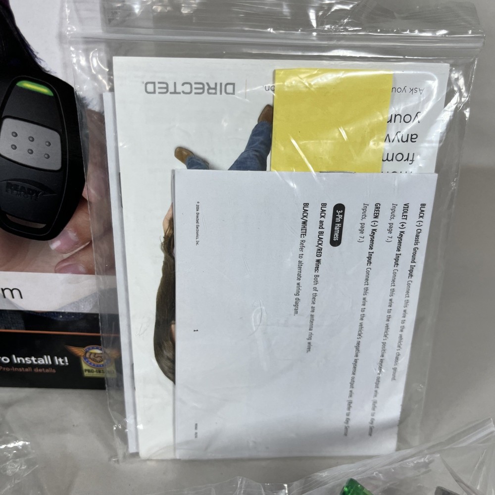 Brand New in Box Ready Remote Part # 24921B Remote Start System - Single Button