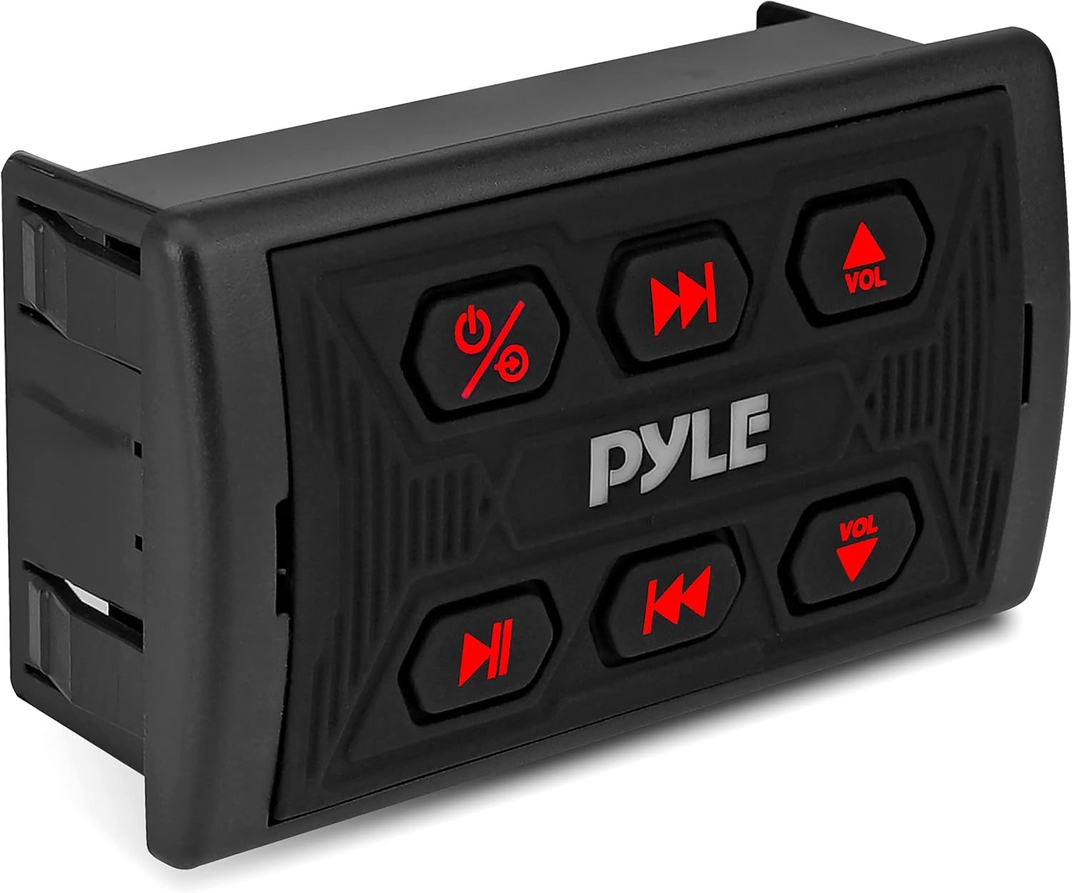 Pyle PLMRBTSQ1 Waterproof Bluetooth Marine Car Radio Receiver Black (Open Box)